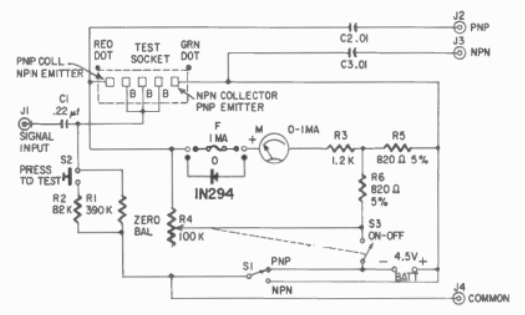 Probador de transistores
Probador de transistores