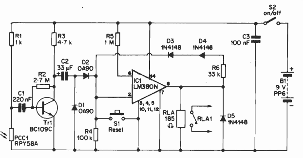 Detector de variación de luz
Detector de variación de luz