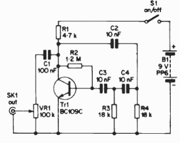 Oscilador con un transistor
Oscilador con un transistor
