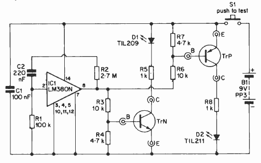 Probador de transistores
Probador de transistores