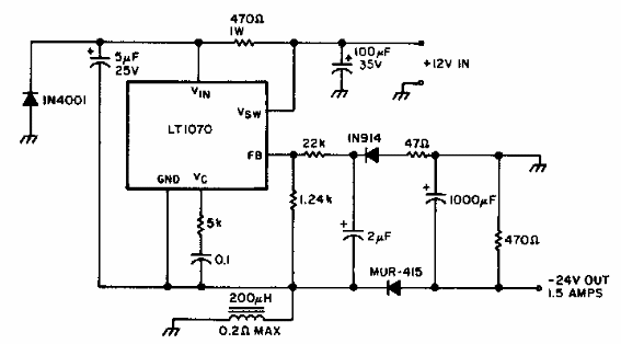 Fuente negativa de 12 V
Fuente negativa de 12 V