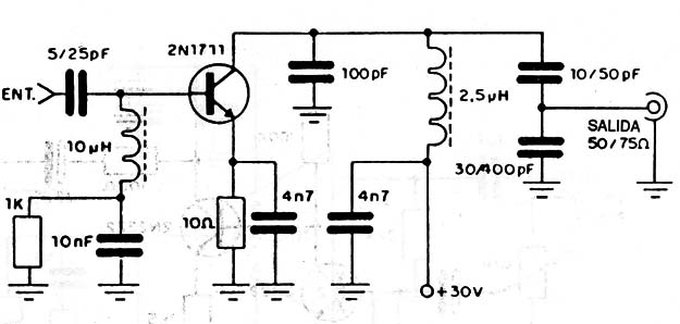 Etapa de Potencia para 7 MHz
Etapa de Potencia para 7 MHz