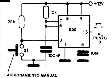 Accionamiento con antirepique manual.
Accionamiento con antirepique manual.
