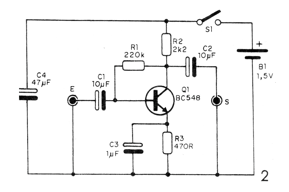 Figura 2 - Diagrama del preamplificador
Figura 2 - Diagrama del preamplificador