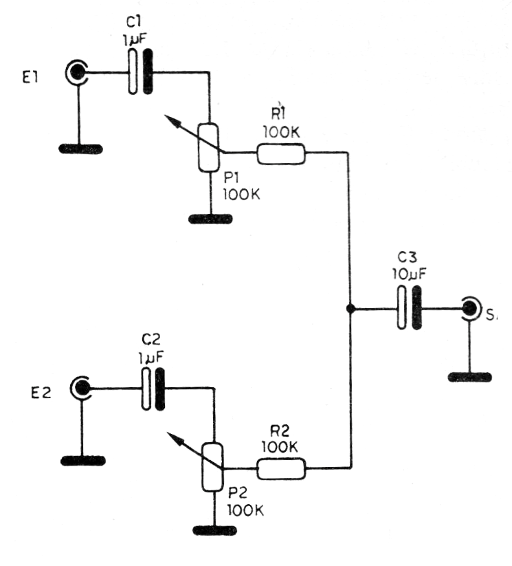 Figura 1- Circuito del mezclador
Figura 1- Circuito del mezclador