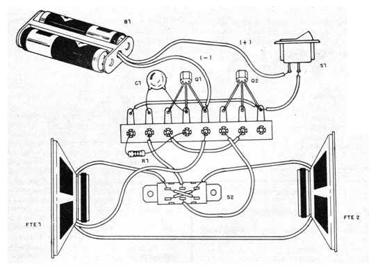 Figura 2 - Montaje en puente de terminales
