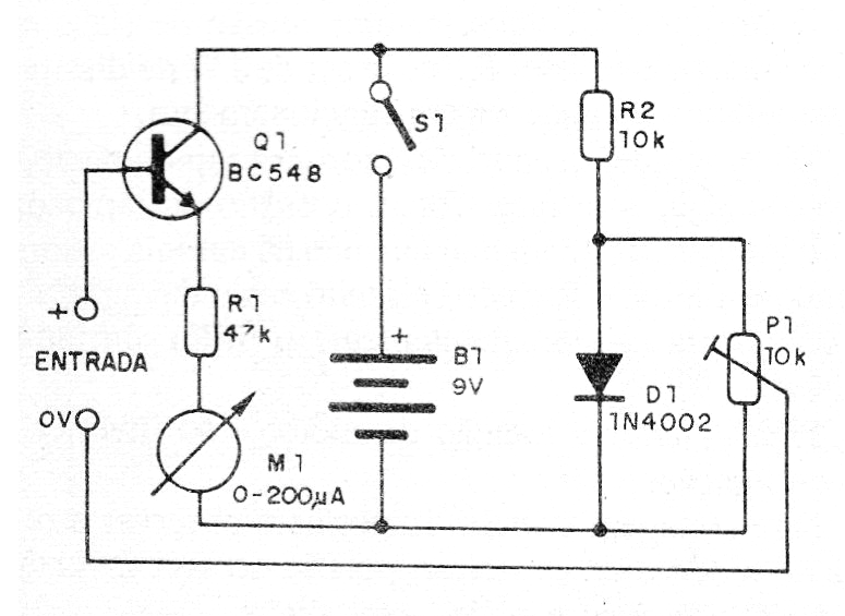 Figura 1 - Diagrama completo del voltímetro
Figura 1 - Diagrama completo del voltímetro