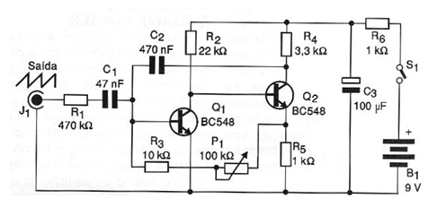 Figura 1 - Oscilador diente de sierra
