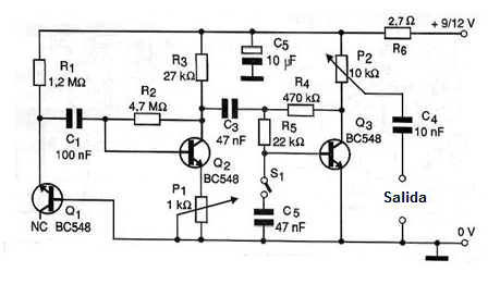 Figura 1 - Diagrama del generador de ruidos (2)
Figura 1 - Diagrama del generador de ruidos (2)