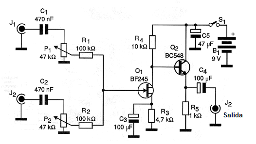 Figura 1 - Diagrama del mezclador
