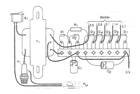 Figura 2 - Montaje mediante un puente de terminales
Figura 2 - Montaje mediante un puente de terminales