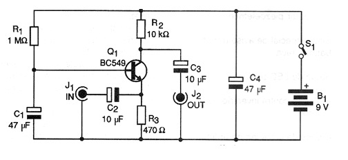  Figura 1 - Diagrama del preamplificador
