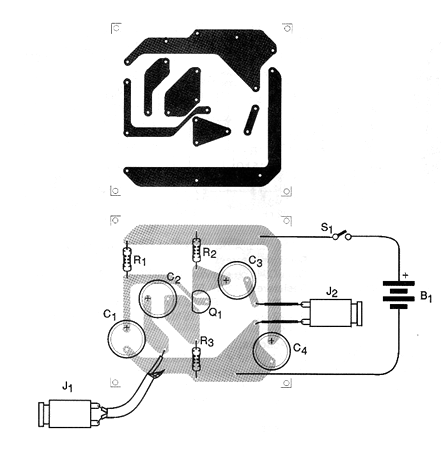 Figura 2 - Placa de circuito impreso para el montaje
