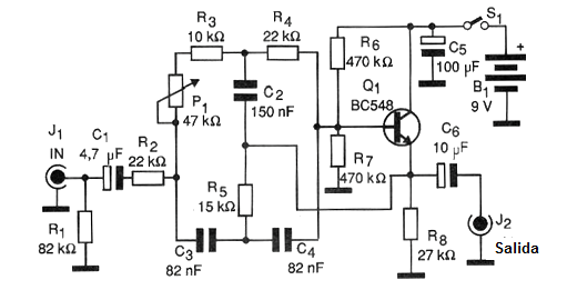 Figura 1 - Diagrama completo del filtro
