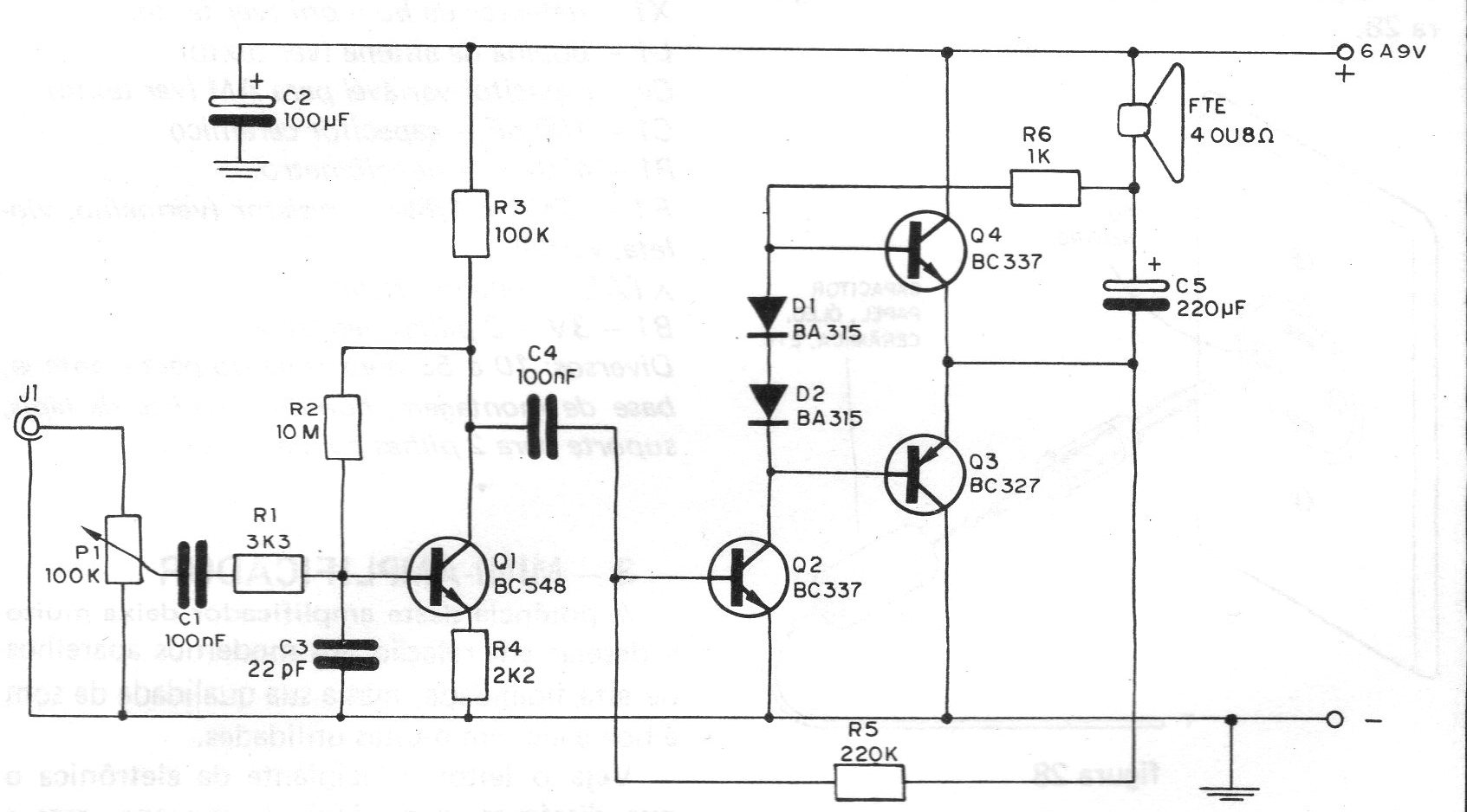 Figura 1 - Diagrama del amplificador
Figura 1 - Diagrama del amplificador