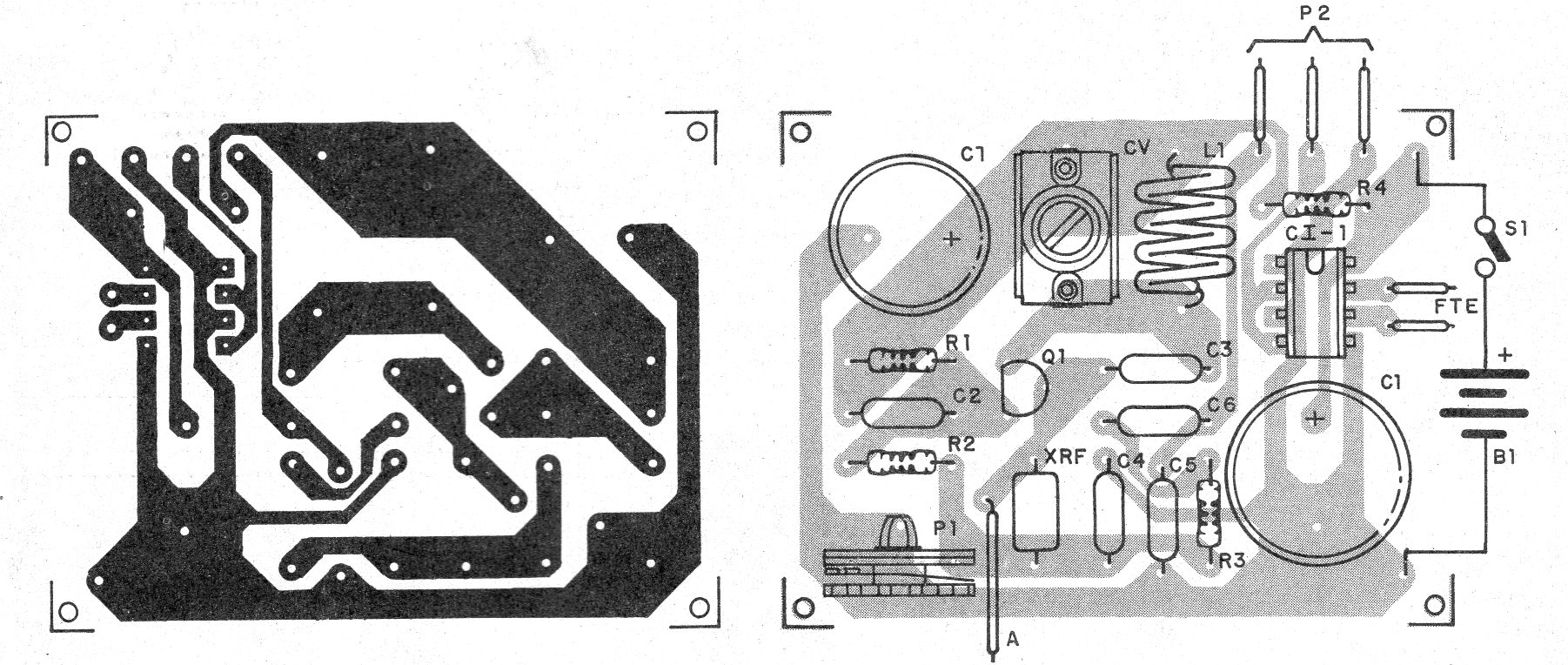 Figura 2 - Placa de circuito impreso para el montaje
Figura 2 - Placa de circuito impreso para el montaje