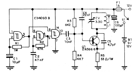    Figura 1 - Diagrama completo del transmisor
