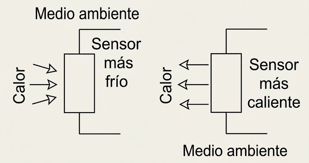 Fig. 11. El calor fluye del cuerpo más caliente al más frío. Fig. 11. El calor fluye del cuerpo más caliente al más frío.