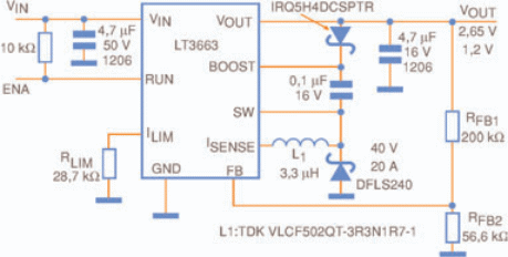 Fig. 2. Circuito de carga de capacitor utilizando el CILT3663. Fig. 2. Circuito de carga de capacitor utilizando el CILT3663.
